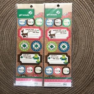 2 Girl Scouts Prismatic Stickers